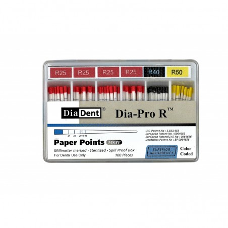 POINTES PAPIER DIA-PRO R 25 X100 DIADENT MP264-605